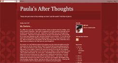 Desktop Screenshot of paulasafterthoughts.blogspot.com