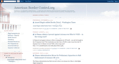 Desktop Screenshot of americanbordercontrol.blogspot.com