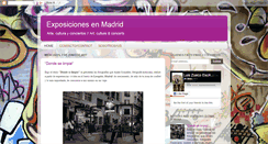 Desktop Screenshot of exposicionesenmadrid.blogspot.com