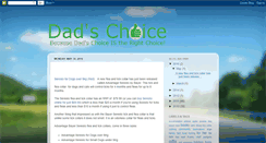 Desktop Screenshot of dads-choice.blogspot.com