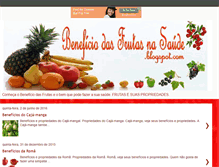 Tablet Screenshot of beneficiodasfrutasnasaude.blogspot.com