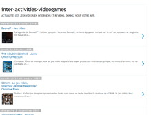 Tablet Screenshot of inter-activities-videogames.blogspot.com