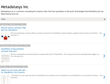 Tablet Screenshot of metadatasys.blogspot.com