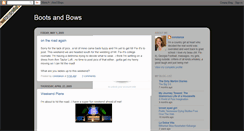 Desktop Screenshot of bootsandbows.blogspot.com