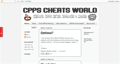 Desktop Screenshot of cppscheatsworld.blogspot.com
