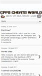 Mobile Screenshot of cppscheatsworld.blogspot.com