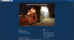 Desktop Screenshot of gravitasrestaurant.blogspot.com