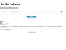 Tablet Screenshot of gravitasrestaurant.blogspot.com