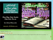 Tablet Screenshot of duniabahasamelayu.blogspot.com