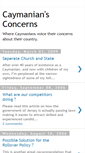 Mobile Screenshot of cayconcerns.blogspot.com