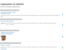 Tablet Screenshot of lapsuuteenjatakaisin.blogspot.com
