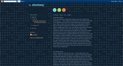 Desktop Screenshot of cshoshany.blogspot.com