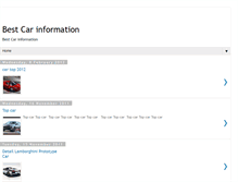 Tablet Screenshot of bestcarinformation.blogspot.com