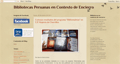 Desktop Screenshot of bibliotecasencontextodeencierro.blogspot.com