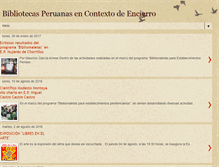 Tablet Screenshot of bibliotecasencontextodeencierro.blogspot.com