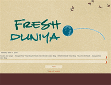 Tablet Screenshot of freshduniya.blogspot.com