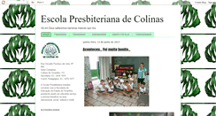 Desktop Screenshot of escolapresbiterianacolinas.blogspot.com