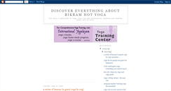 Desktop Screenshot of bikramhotyoga.blogspot.com