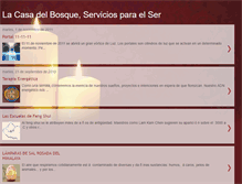 Tablet Screenshot of lacasadelbosqueserviciosparaelser.blogspot.com