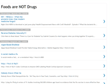 Tablet Screenshot of foodsarenotdrugs.blogspot.com