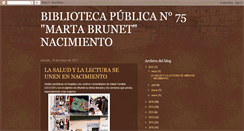 Desktop Screenshot of bibliotecanacimiento.blogspot.com