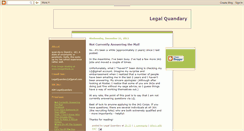 Desktop Screenshot of legalquandary.blogspot.com