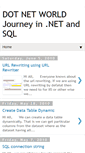 Mobile Screenshot of dotnetworldblog.blogspot.com