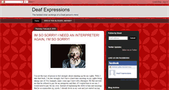 Desktop Screenshot of deafexpressions.blogspot.com