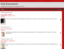 Tablet Screenshot of deafexpressions.blogspot.com