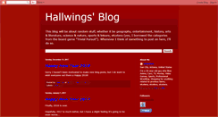 Desktop Screenshot of hallwings.blogspot.com
