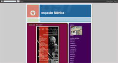 Desktop Screenshot of espaciofabrica.blogspot.com