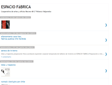 Tablet Screenshot of espaciofabrica.blogspot.com