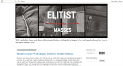 Desktop Screenshot of elitistforthemasses.blogspot.com