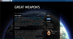 Desktop Screenshot of great-weapon.blogspot.com