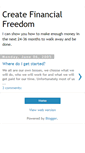 Mobile Screenshot of createfreedom.blogspot.com