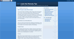 Desktop Screenshot of lizzie-hair-remedy-tips.blogspot.com