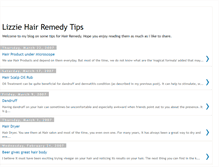 Tablet Screenshot of lizzie-hair-remedy-tips.blogspot.com