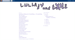 Desktop Screenshot of lullabyandexile.blogspot.com