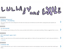 Tablet Screenshot of lullabyandexile.blogspot.com
