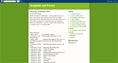 Desktop Screenshot of hospitalsandprivacy.blogspot.com