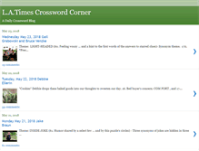 Tablet Screenshot of crosswordcorner.blogspot.com