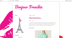 Desktop Screenshot of bonjourfrenchie.blogspot.com