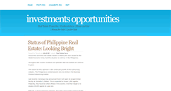 Desktop Screenshot of investmentsopportunities.blogspot.com