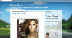 Desktop Screenshot of critica-brasil.blogspot.com