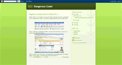 Desktop Screenshot of codedanger.blogspot.com