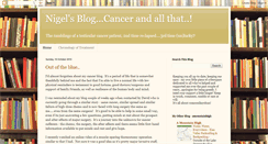 Desktop Screenshot of nigelscancerblog.blogspot.com