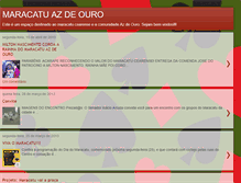 Tablet Screenshot of maracatuazdeouro.blogspot.com