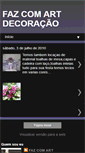 Mobile Screenshot of fazcomartdecoracao.blogspot.com