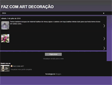 Tablet Screenshot of fazcomartdecoracao.blogspot.com