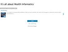 Tablet Screenshot of about-health-informatics.blogspot.com